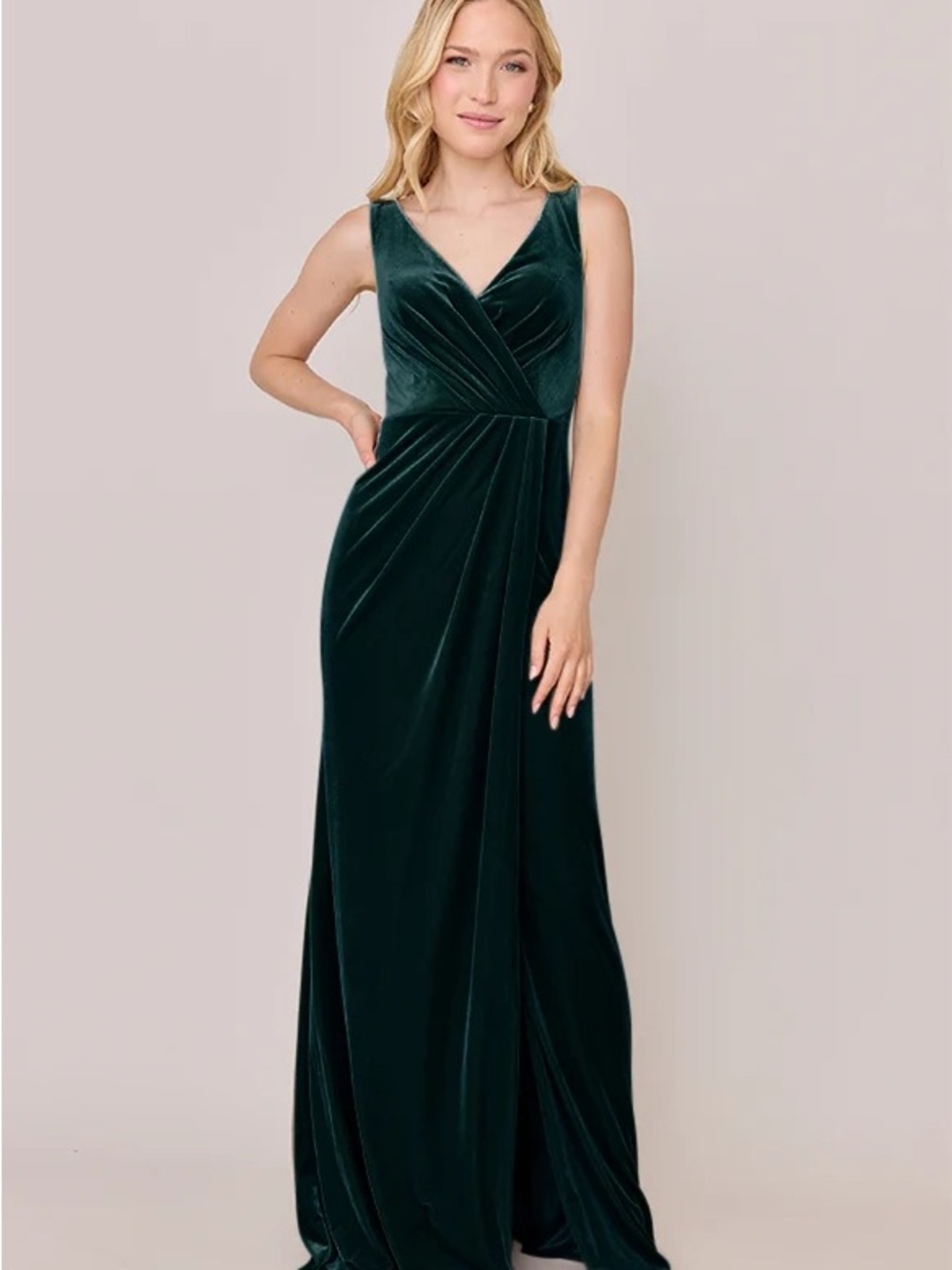 Revelry Classic Emerald Velvet Dress